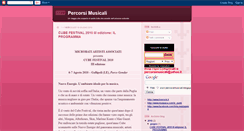 Desktop Screenshot of percorsimusicali.blogspot.com