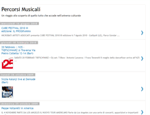 Tablet Screenshot of percorsimusicali.blogspot.com
