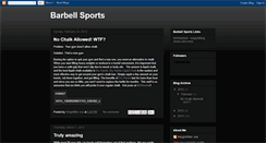 Desktop Screenshot of barbellsports.blogspot.com