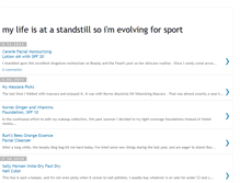 Tablet Screenshot of evolvingforsport.blogspot.com