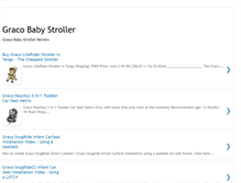 Tablet Screenshot of gracobabystroller.blogspot.com