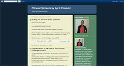 Desktop Screenshot of healthandfitnesselements.blogspot.com