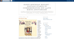 Desktop Screenshot of mozart250bday.blogspot.com