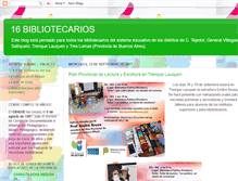 Tablet Screenshot of 16bibliotecarios.blogspot.com