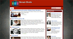 Desktop Screenshot of benazirbhutto.blogspot.com