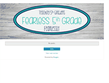 Tablet Screenshot of fearless5thgrade.blogspot.com