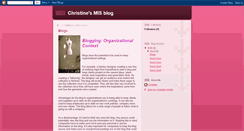 Desktop Screenshot of christinemisblog.blogspot.com