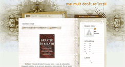 Desktop Screenshot of maimultdecatreflectii.blogspot.com