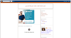 Desktop Screenshot of letrasetraducoesdemusicas.blogspot.com