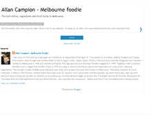 Tablet Screenshot of allancampionmelbournefoodie.blogspot.com