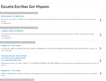 Tablet Screenshot of escuelaescribasgor.blogspot.com