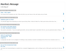 Tablet Screenshot of monikasmessage.blogspot.com