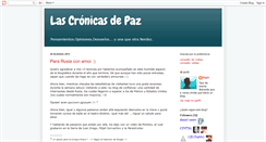 Desktop Screenshot of lascronicasdepaz.blogspot.com