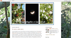 Desktop Screenshot of lagrifoglioelaluna.blogspot.com