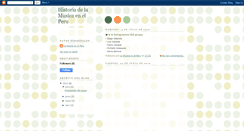 Desktop Screenshot of historiadelamusicaenelperu.blogspot.com