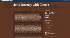Desktop Screenshot of jensjourneywithcancer.blogspot.com