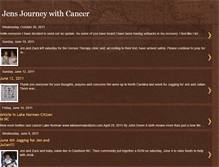 Tablet Screenshot of jensjourneywithcancer.blogspot.com