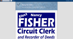 Desktop Screenshot of nancyforclerk.blogspot.com