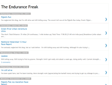 Tablet Screenshot of endurance-freak.blogspot.com