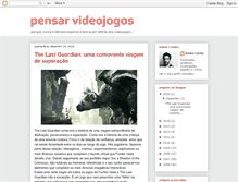 Tablet Screenshot of pensarvideojogos.blogspot.com