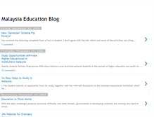 Tablet Screenshot of malaysia-education-blog.blogspot.com
