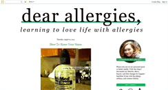 Desktop Screenshot of dearallergies.blogspot.com