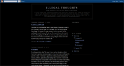 Desktop Screenshot of illegal-thoughts.blogspot.com