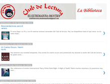 Tablet Screenshot of clubdelectura-iesextremadura.blogspot.com