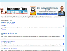 Tablet Screenshot of incometaxmanagement.blogspot.com