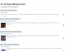 Tablet Screenshot of itssoeasybeinggreen.blogspot.com