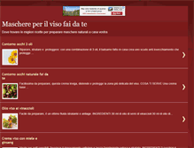 Tablet Screenshot of maschereperilvisofaidate.blogspot.com