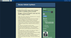 Desktop Screenshot of decatur-dekalb-copwatch.blogspot.com