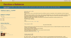 Desktop Screenshot of escritos-e-rabiscos.blogspot.com