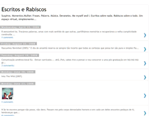 Tablet Screenshot of escritos-e-rabiscos.blogspot.com