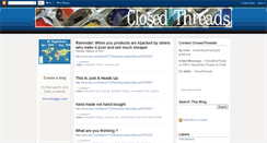 Desktop Screenshot of closedthreads.blogspot.com