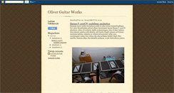 Desktop Screenshot of oliverguitarworks.blogspot.com