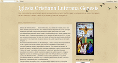 Desktop Screenshot of iglesialuteranagenesis.blogspot.com