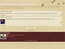 Tablet Screenshot of iglesialuteranagenesis.blogspot.com