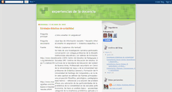 Desktop Screenshot of experienciasdeladocencia.blogspot.com