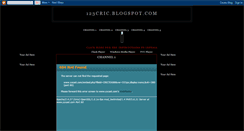 Desktop Screenshot of 123cric.blogspot.com