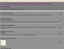 Tablet Screenshot of ladeaconretreats.blogspot.com