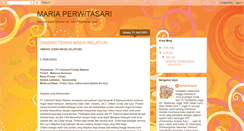 Desktop Screenshot of mariaperwitasari.blogspot.com