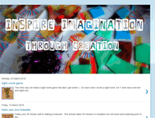 Tablet Screenshot of inspireimaginationthroughcreation.blogspot.com