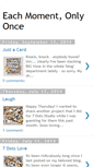 Mobile Screenshot of eachmoment-onlyonce.blogspot.com