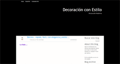 Desktop Screenshot of decorarconestilo.blogspot.com