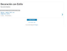 Tablet Screenshot of decorarconestilo.blogspot.com