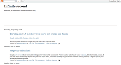 Desktop Screenshot of infinitesecond.blogspot.com