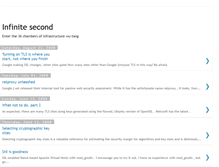 Tablet Screenshot of infinitesecond.blogspot.com