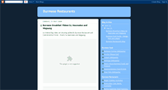 Desktop Screenshot of burmeserestaurants.blogspot.com