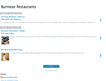 Tablet Screenshot of burmeserestaurants.blogspot.com